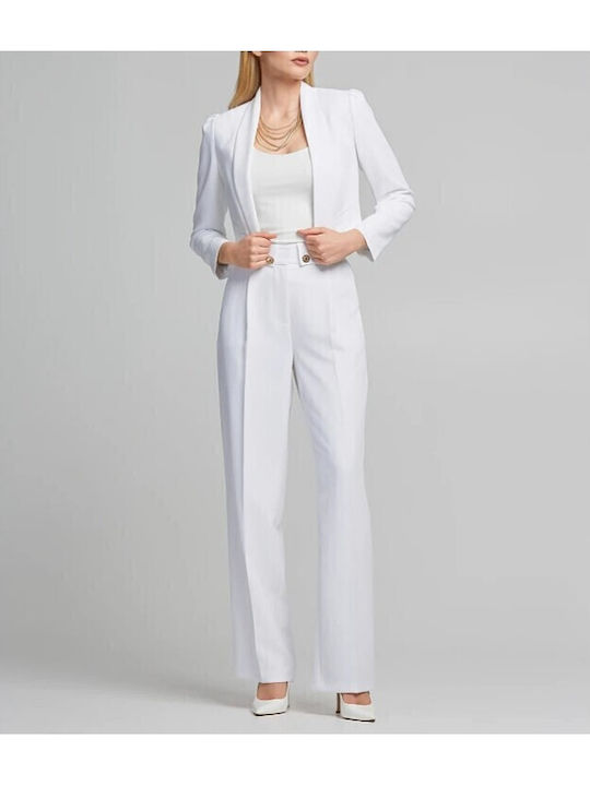 Lynne Blazer pentru femei Sacou Alb