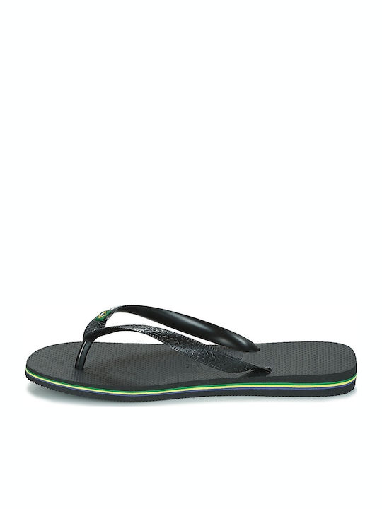 Brasil Logo Men's Flip Flops Black