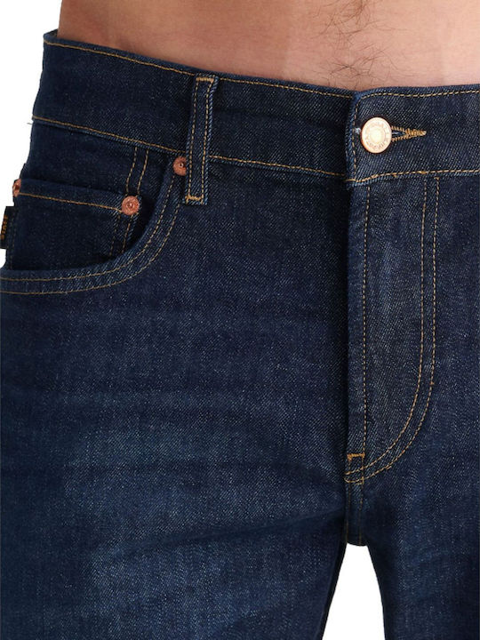 Hardy Men's Jeans Pants Elastic with Regular Straight Fit Blue