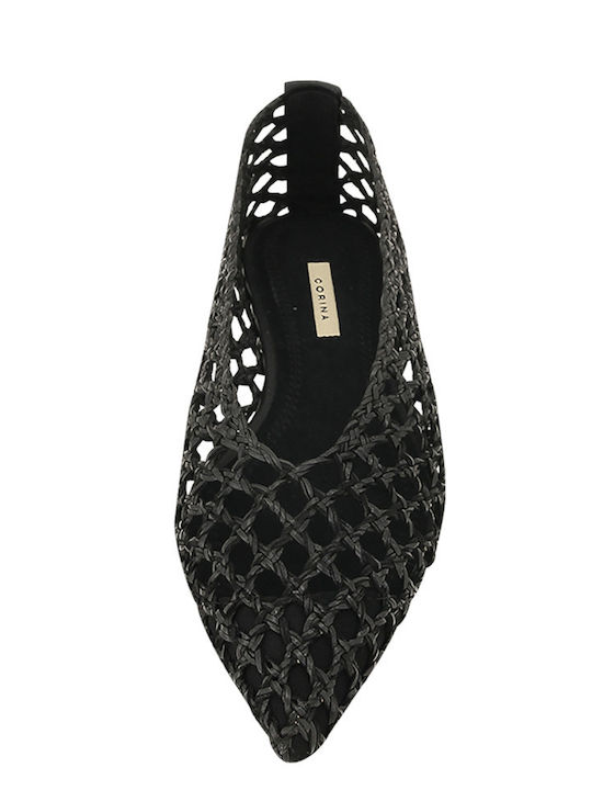 Leather Ballerinas Black