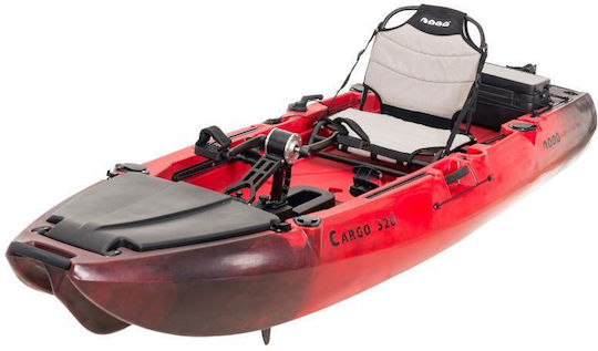 SCK 32048 Πλαστικό Kayak Ψαρέματος 1 Ατόμου Μαύρο/Κόκκινο