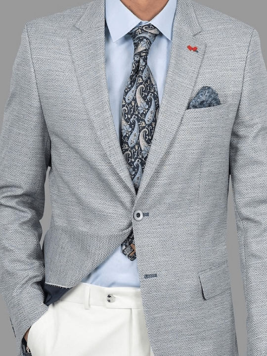 Men's Suit Jacket Slim Fit Blue