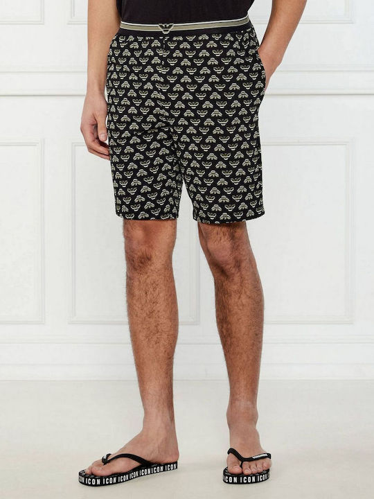 Emporio Armani Men's Summer Pajamas Set Black