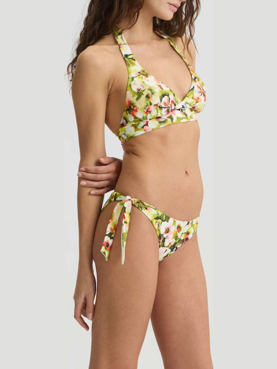 Bikini Slip με Κορδονάκια Πράσινο