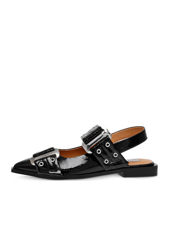 Grand Aves Sandals from Patent Leather Black