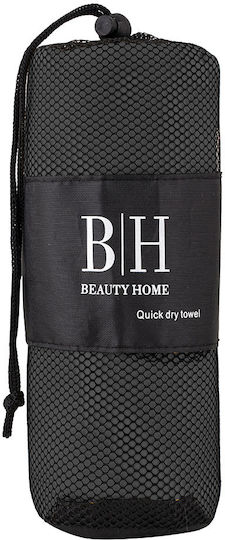Beauty Home Mikrofasertuch Körper 200gr/m² Schwarze 160x90cm 2200-Schwarz