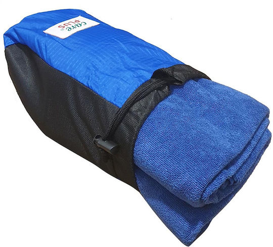 CarePlus Πετσέτα Microfiber Σώματος σε Θήκη Μπλε 150x75εκ.