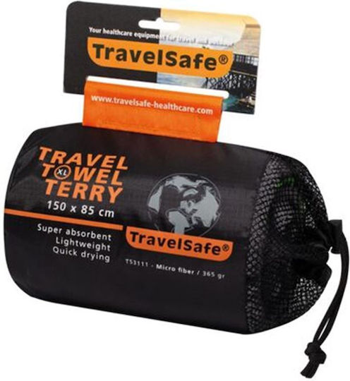 Travelsafe Πετσέτα Microfiber Σώματος Γκρι 70x135εκ.