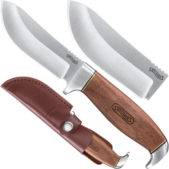 Umarex Cuțit Skinner Premium Maro în Husă Din Piele