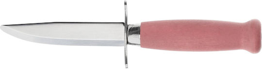 Morakniv Scout 39 Pink Knife in Leather Sheath