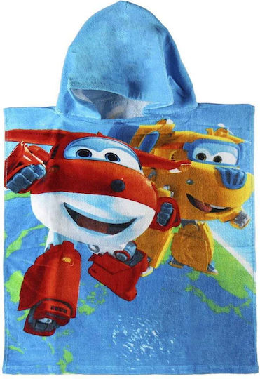 Prosop Poncho cu Glugă Super Wings 50 X 115 Cm Universal Multicolor