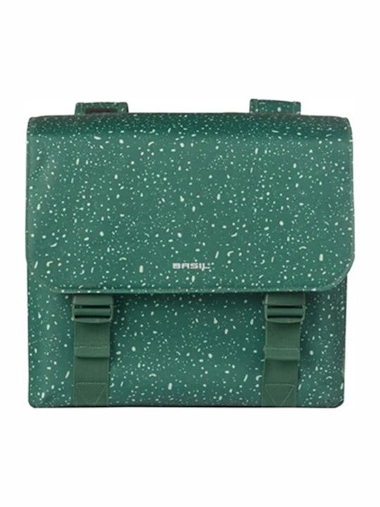 Basil Double Bicycle Rack Bag Green