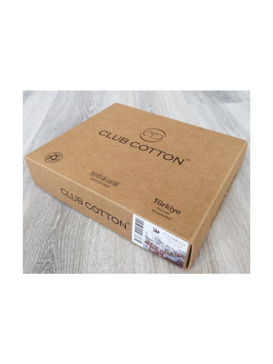 Cotton Club Conținut set Husă de pilotă pentru copii Single cu față de pernă Bumbac Alb 160x220cm