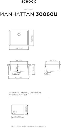 Schock 110-30060U-1441 Поддръжка Μ55.6xΠ45.6см Сив Schock 110-30060U-1441 Поддръжка Μ55.6xΠ45.6см Сив