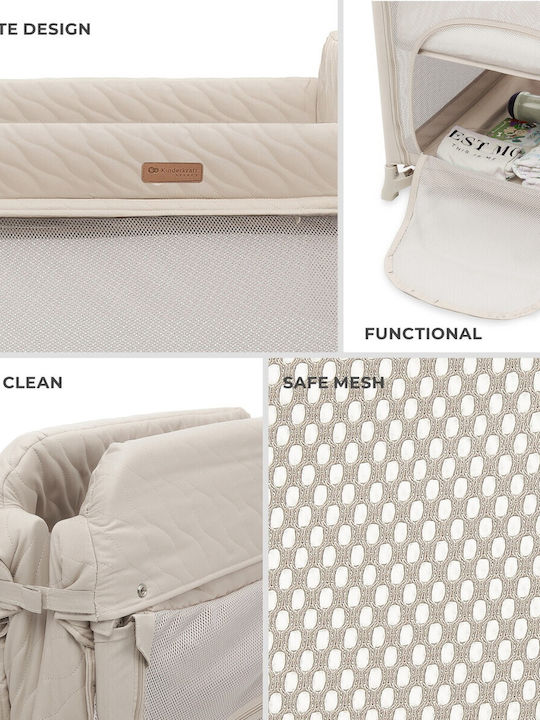 Kinderkraft Moon Dream Playpen 2 Levels with Mattress Beige