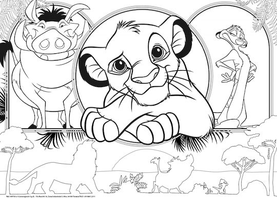 Lisciani Disney Puzzle Maxiboden 4 x 48 Der König der Löwen
