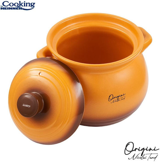 Heinner Oala Ceramica Ceramic Round Heat-Resistant Cookware with Lid 6000ml