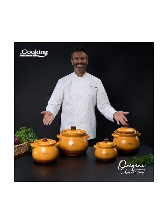 Heinner Oala Ceramica Ceramic Round Heat-Resistant Cookware with Lid 6000ml