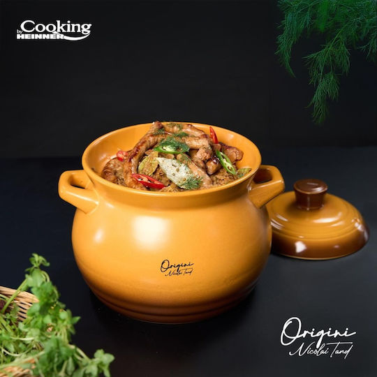Heinner Oala Ceramica Ceramic Round Heat-Resistant Cookware with Lid 6000ml