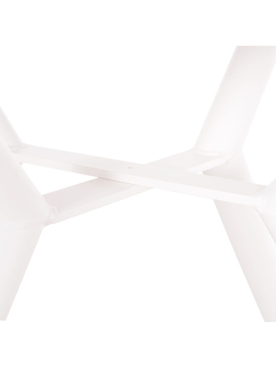 Masa pentru spații exterioare Aluminiu Higer Alb 126x126x74buc