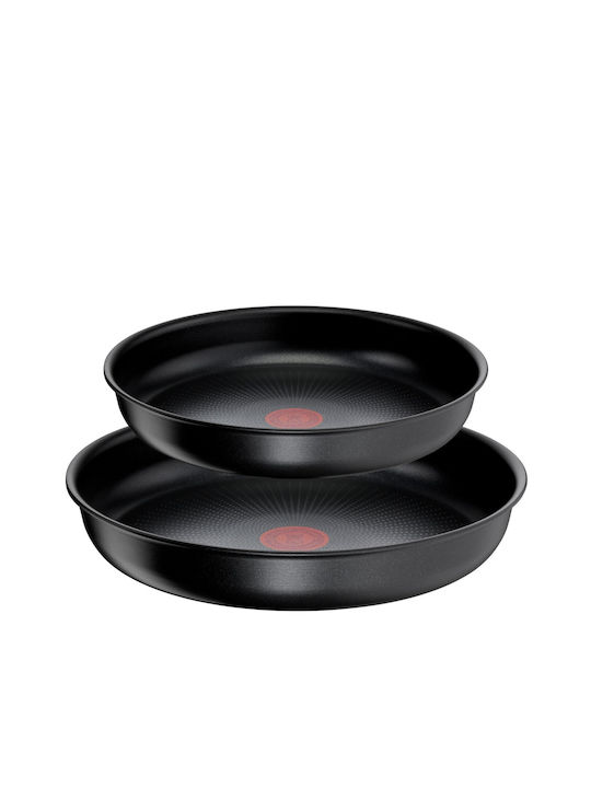 Tefal Ingenio React Σετ Τηγάνια από Αλουμίνιο με Αντικολλητική Επίστρωση 3τμχ