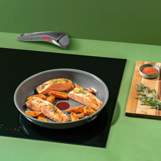 Tefal Ingenio Renew Σετ Τηγάνια Grey με Αντικολλητική Επίστρωση 2τμχ