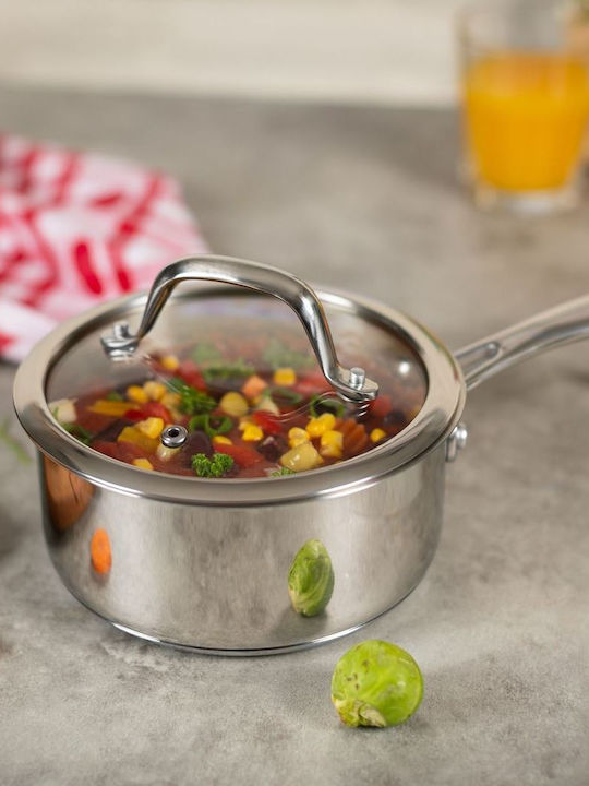 Kuhn Rikon Pots Set of Stainless Steel with No Coating 3pcs