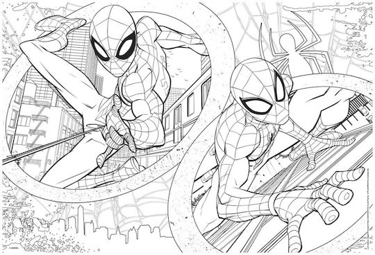 Lisciani Disney Marvel Puzzle Df Maxifloor 2 X 60 Spider-man