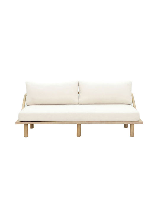 Siesta Διθέσιος Καναπές Κρεβάτι Cream 180x80x59εκ.