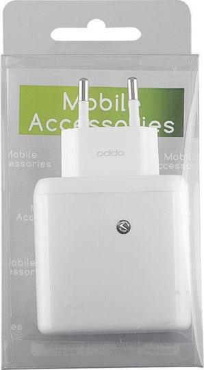 Oppo Φορτιστής Χωρίς Καλώδιο με Θύρα USB-A 65W Λευκός (VCA7JDEH)
