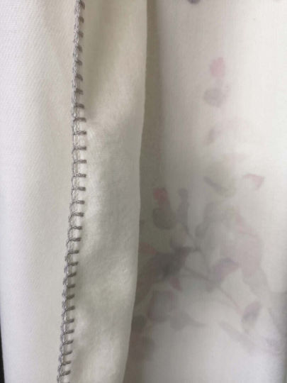 Cotton Club Doppelbettdecke mit Fransen 210x240cm Beige