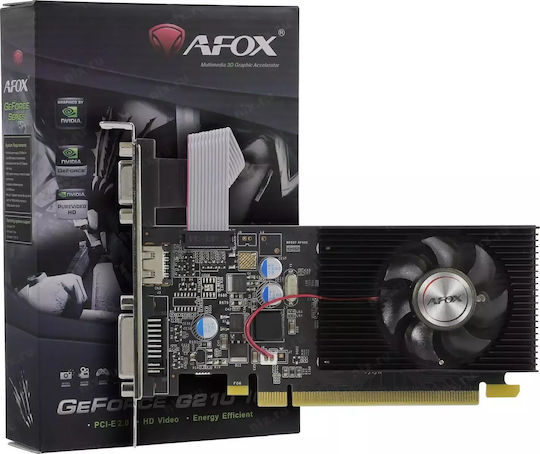 Afox GeForce GT 210 1GB DDR2 V7 Κάρτα Γραφικών