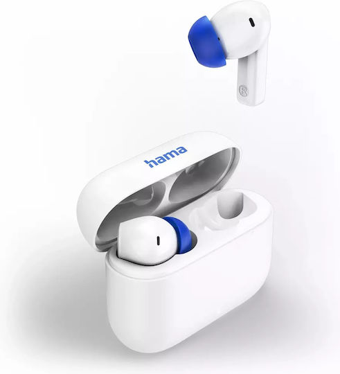 HAMA Passion Clear II In-ear Bluetooth Handsfree Căști cu Carcasă de Încărcare Alb