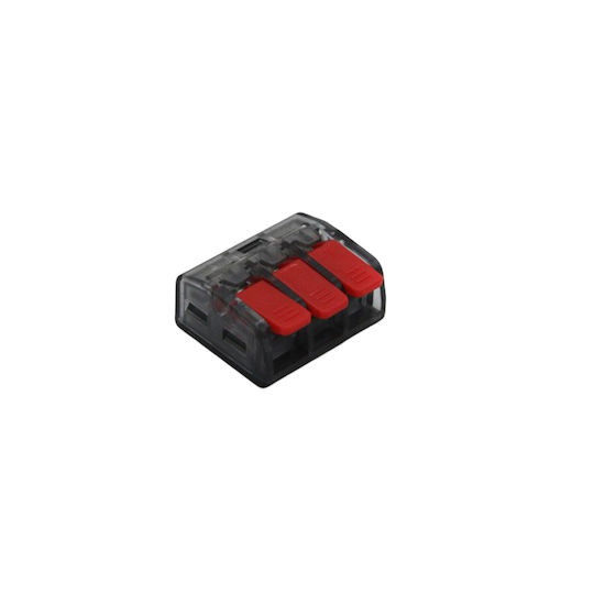 Adeleq Κλέμα Ταχείας Σύνδεσης 3 θέσεων 32Α 0.08-4.0 mm² 8-4843 1τμχ