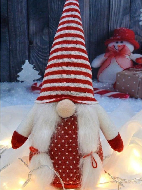 Saska Garden Christmas Plastic Figure Dwarf Beige Height 35cm