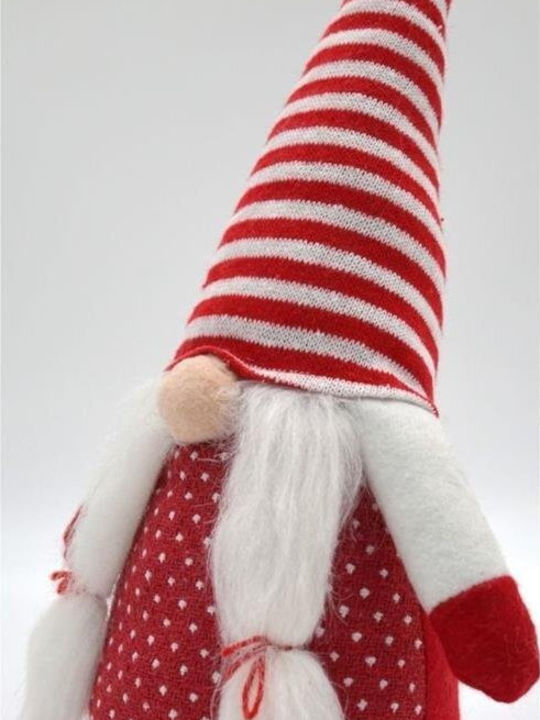 Saska Garden Christmas Plastic Figure Dwarf Beige Height 35cm