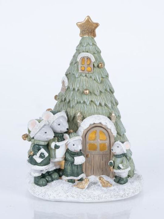 Eurolamp Christmas Plastic Figure Little mouse Length 8.5cm