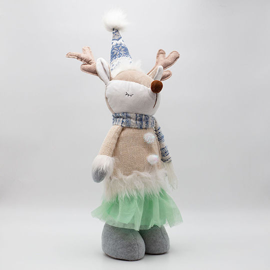 Eurolamp Reindeer Woman Blue Clothes 23x17x79cm