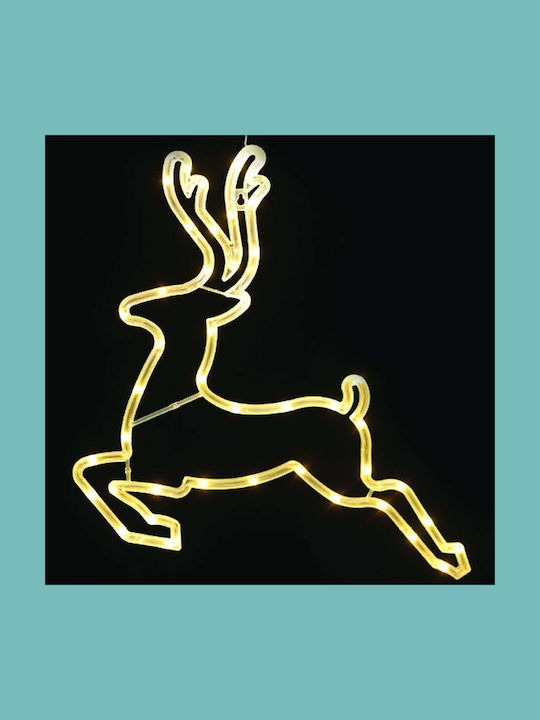 Aca Beleuchtet Weihnachtliche Kunststoff Figur Hirsche Höhe 42cm Plastik Rentier