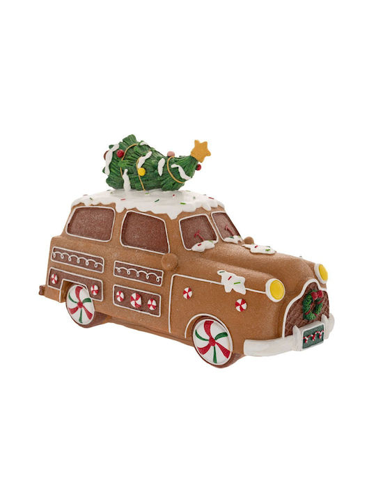 GRC Tech Weihnachtliche Kunststoff Figur Süßigkeiten Braun Höhe 34cm