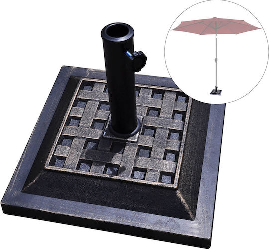 Costway Stand de umbrelă din Plastic Bronze Shade 44x44x33cm