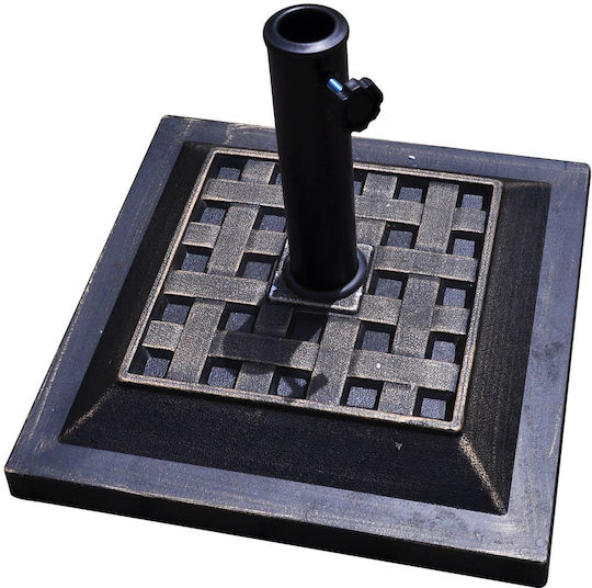 Costway Stand de umbrelă din Plastic Bronze Shade 44x44x33cm