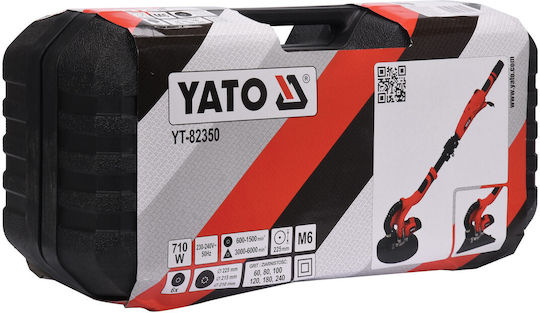 Yato Τηλεσκοπικό Τριβείο Γυψοσανίδας 710W με Δυνατότητα Αναρρόφησης Σκόνης YT-82350