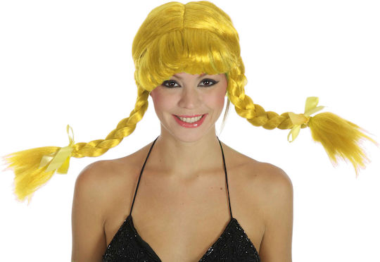 Carnival Wig with Braids Blond