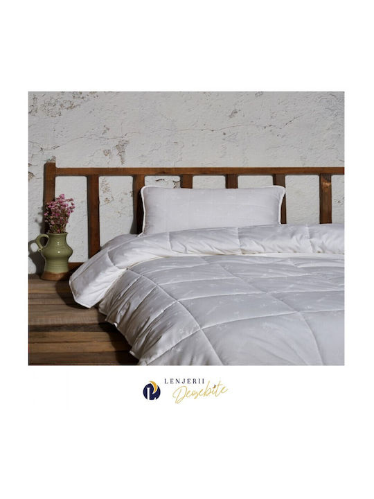 Cottonbox Pilotă Single De Puf 155x215cm Alb 300 g/mp²Gsm