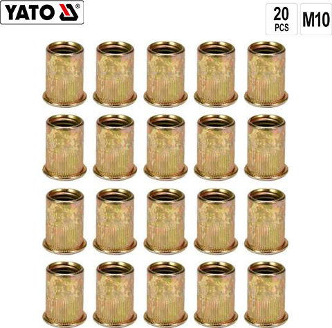 Yato Iron Rivets M10x10mm 20 Pieces