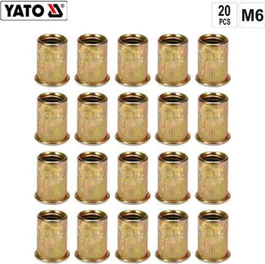 Yato Nituri Din Fier M8x8mm 20 Bucăți