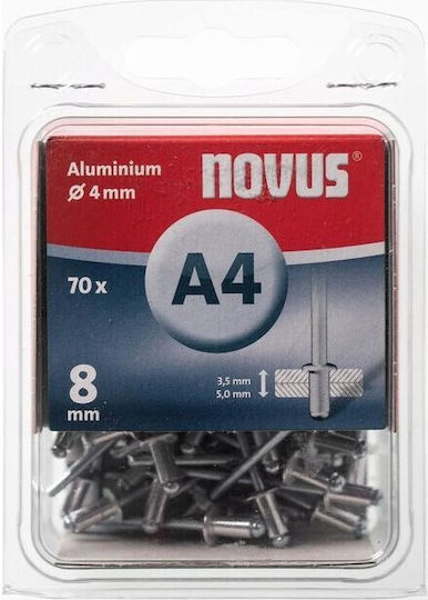Novus Πριτσίνια Αλουμινίου M4x8mm 70τμχ