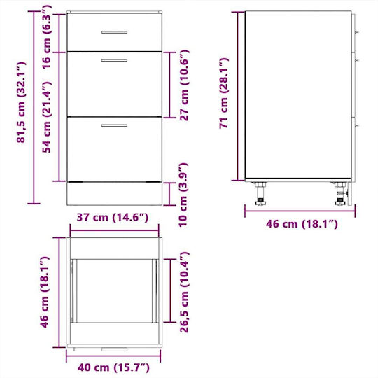 Gri 40x46x81.5buc
