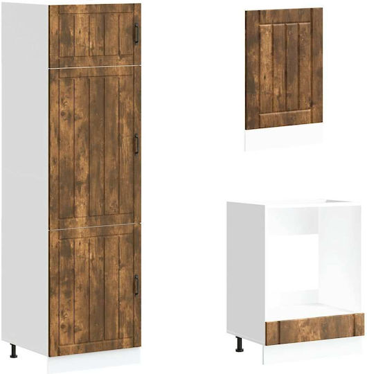 Kalmar Set Hängeschränke & Bodenschränke Küche Coffee 60x57x207cm